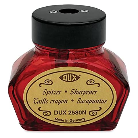 Dux Glass Inkwell Sharpener - Red Cover