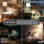 Alexa Light Bulb 130W Equivalent, Smart Light Bulbs Warm White to Daylight Tunable, A19 E26 Bluetooth LED Bulbs for Bedroom Kitchen Living Room Office（4 Pack）