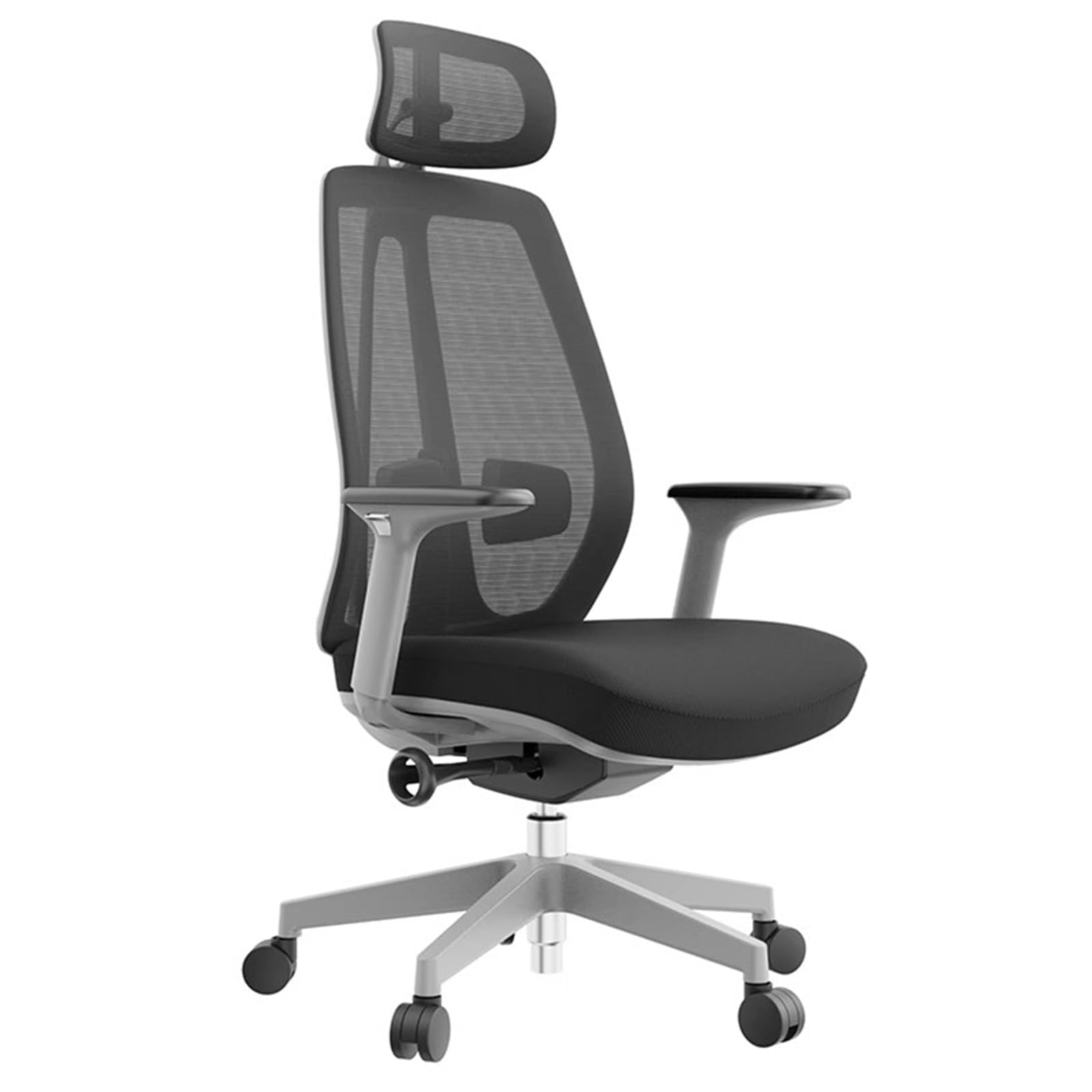 Chaise de bureau pour la maison avec dossier inclinable et roulettes silencieuses