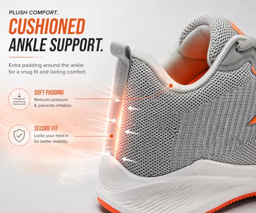 Image of Kraasa Men's Running Shoes | Breathable Mesh Upper | Lightweight Phylon Sole | Cushioned EVA Insole | Comfortable Sports & Casual Sneakers for Gym, Walking & Daily Use