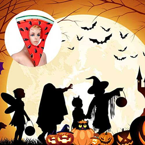 Fantasia de melancia KESYOO, chapéu de fantasia de fruta sem tecido, acessório fotográfico para cosp