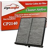 EPAuto CP2140 (CF12140) Cabin Air Filter with Activated Carbon, Compatible with Toyota Yaris, Yaris iA, Yaris R (2017–2021), Mazda CX-3 (2016–2022), Scion iA (2016) – For Clean Interior Air