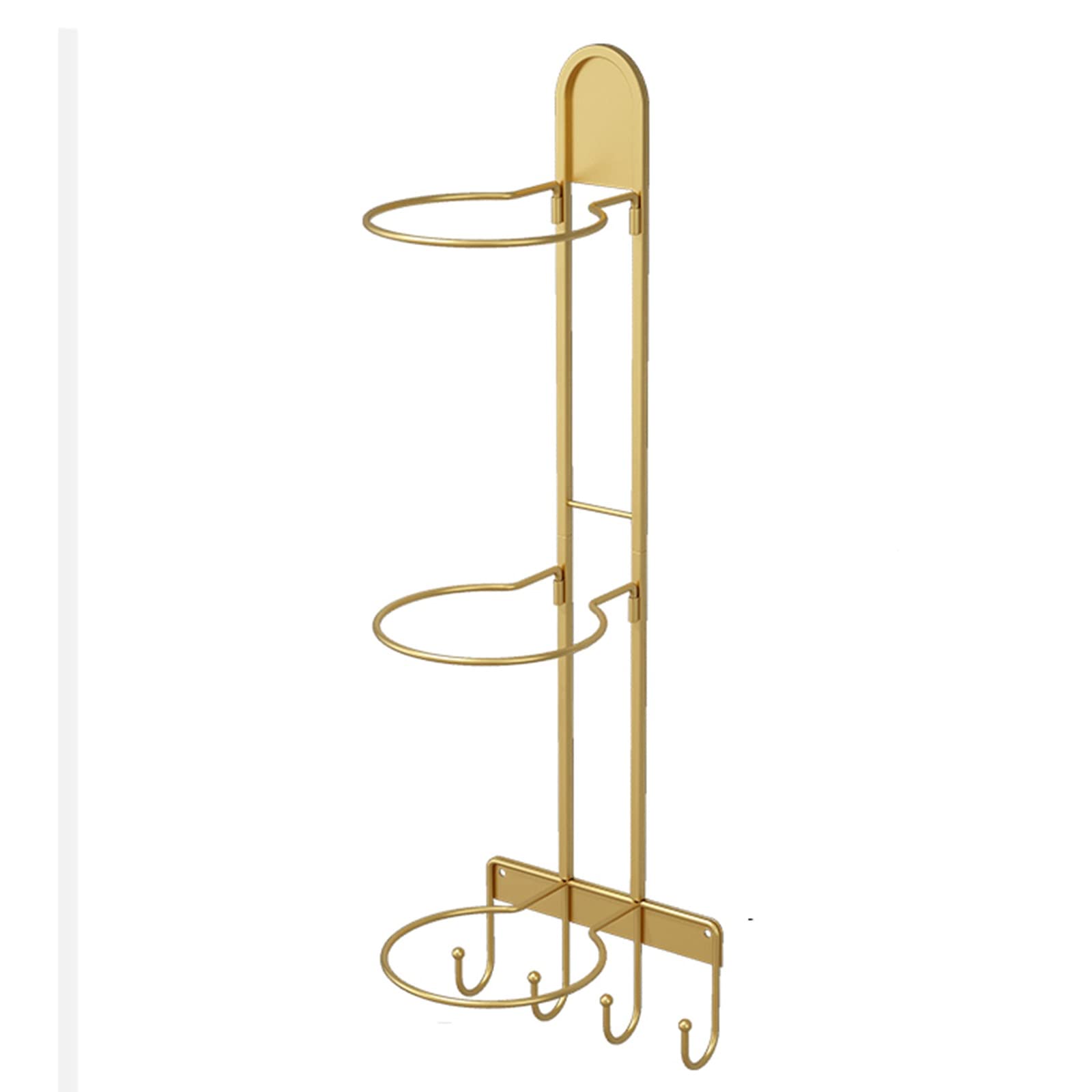 Soporte para balones de fútbol de Pared para el hogar, el Garaje o la Oficina, Organizador de Almacenamiento de Baloncesto, Soporte de exhibición de balones de (Oro