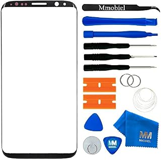 MMOBIEL Front Glass Repair Kit Compatible with Samsung Galaxy S8-5.8 inch 2017 - Lens Screen Replacement Repair Kit - Incl. Toolkit - Black