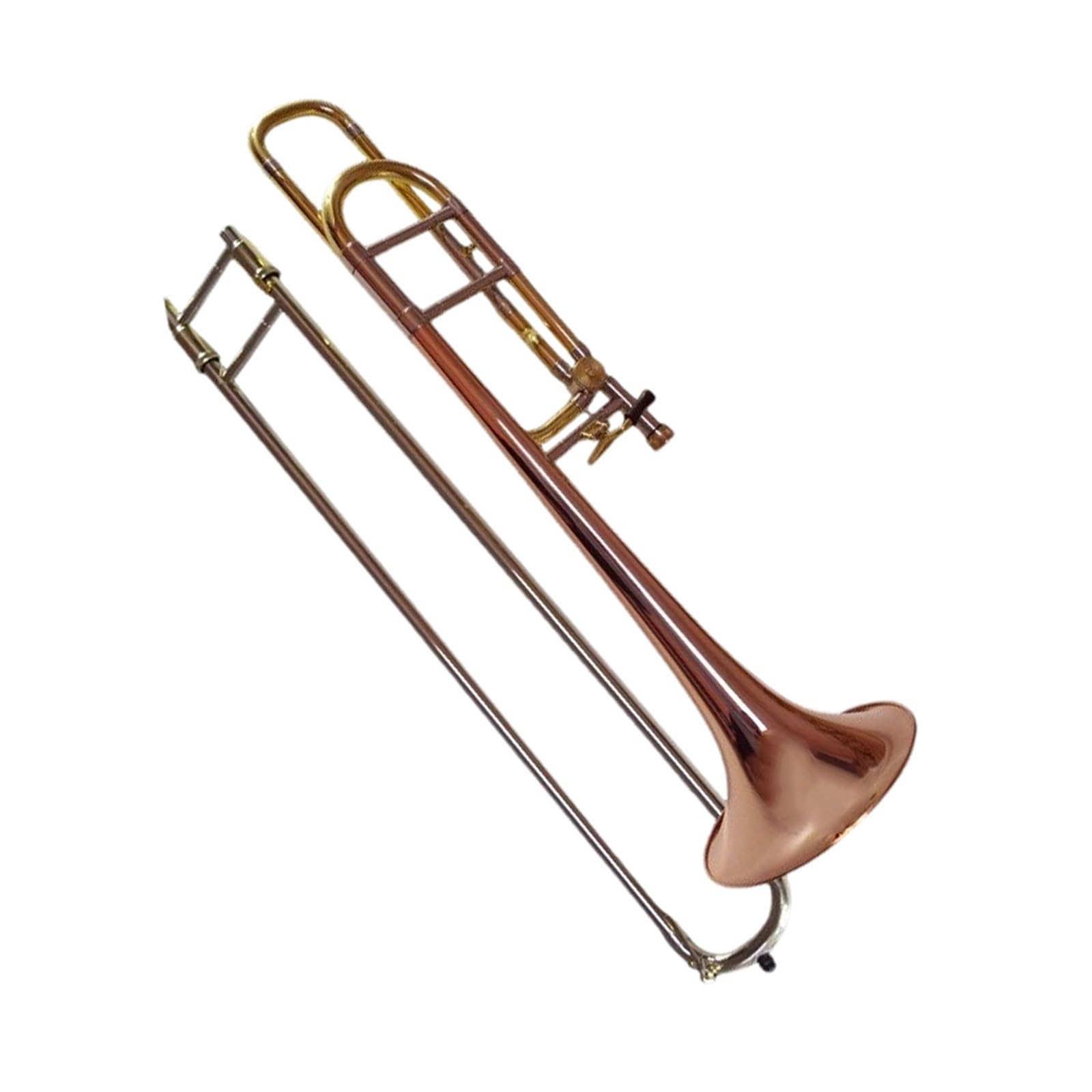 Trombón Instrumento Latón Fósforo Bronce Tenor Transposición Si Bemol Fa Clave Principiante Toque Instrumentos De Viento Metal Trombón(Brass)