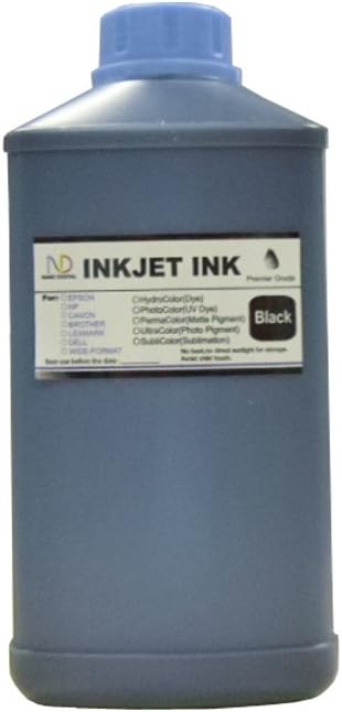 ND R@ 1000ML Black Refill Ink for 63 63XL:OfficeJet 3830 OfficeJet 3831 OfficeJet 3832 OfficeJet 3833 OfficeJet 3834 OfficeJet 4650 All-in-One OfficeJet 4652 OfficeJet 4654 OfficeJet 4655