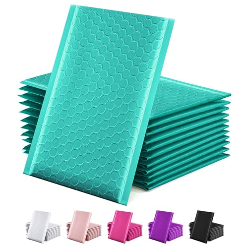 Enveloppes à bulles bleu sarcelle 15x25 cm GSSUSA pour expédition d'objets