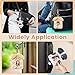 NEWEST Puppy Plush Kpop Photocard Holder with Keychain, Cute Dog ID Badge Holder, Soft Cartoon Animal Photo Protective Sleeve Case Card Cover for Kpop Idol Photo Card School Office Card Supply