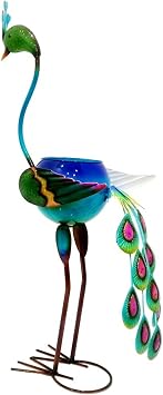 Metal Flamingos Peacocks Decors Planter for Outdoor Plant Metal Planter Gifts for Women Mother Garden Planter Decoration
