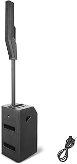 LOTAWAY EQ-800 12" Powered Column Line Array Speaker System 3300W Outdoor Indoor Portable PA Set with 4 Channel Mixer DJ Speakers Bluetooth Wireless with 12 inch Subwoofer for Party,Gigs,Club