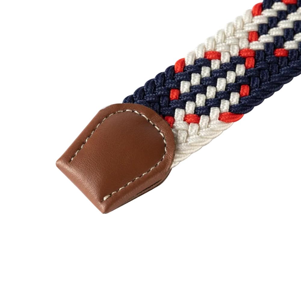 120 cm Unisex-Gürtel aus elastischem Stoff, lässig, Dornschließe, erweiterbar, geflochten, Stretch-Canvas, schlicht und stilvoll, Freizeitgürtel für Herren und Damen