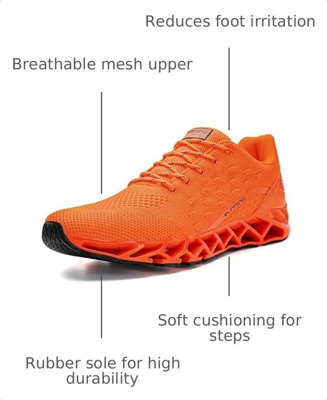 Image of TSIODFO Men Sneakers Fashion Sport Running Athletic Tennis Walking Shoes