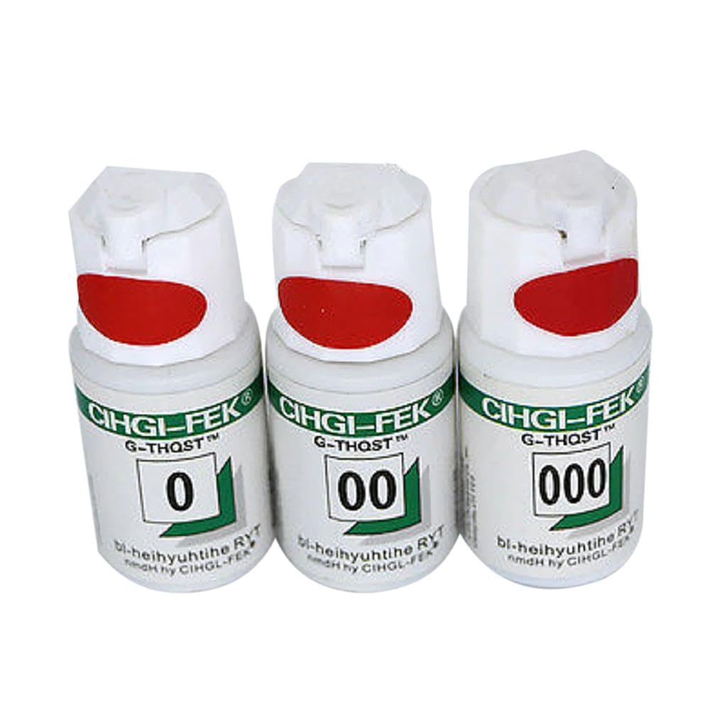 UJEAVETTE 3 Bottle Dental Gingival Retraction Cord Knitted Kit Ultradent Size 0 00 000-image-3