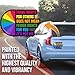 Equal Rights for Others Doesn't Mean Less Rights for You Magnet - LGBTQ Pride Ally Love Rainbow Flag - Car Truck Bumper Fridge Metal Surface Magnet - 5 Inches On Longest Side - Made in USA - AAMT0119