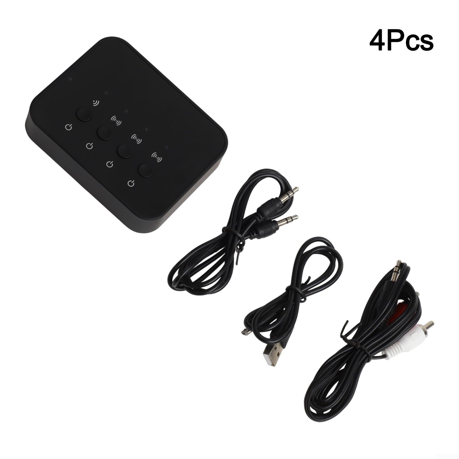 Transmisor 5.0 con para baja Latencia para TV y Avión - Adaptador Audio Inalámbrico 3 Dispositivos - Conexión Dual AUX para óptica - para batería 5H Gimnasio Coche