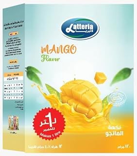 بنكهة عصير بنكهة المانجو من لاتيريا، 120 جم، 10 جم × 12 كيس