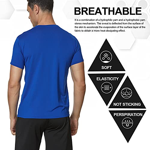 MEETWEE Sportshirt voor heren met korte mouwen en gaasdoek, ademend hardloopshirt - Image 6