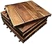 Produktbild 72 x Holz Interlocking Akazien Hartholz Sonnendeck Fliesen. 4 Lamellen Terrasse, Garten, Balkon, Hot Tub. 30 cm quadratisch Deck Tile