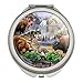 GRAPHICS & MORE Yellowstone National Park Wyoming Montana Idaho Animals Wolf Bear Fox Bison Compact Travel Purse Handbag Makeup Mirror