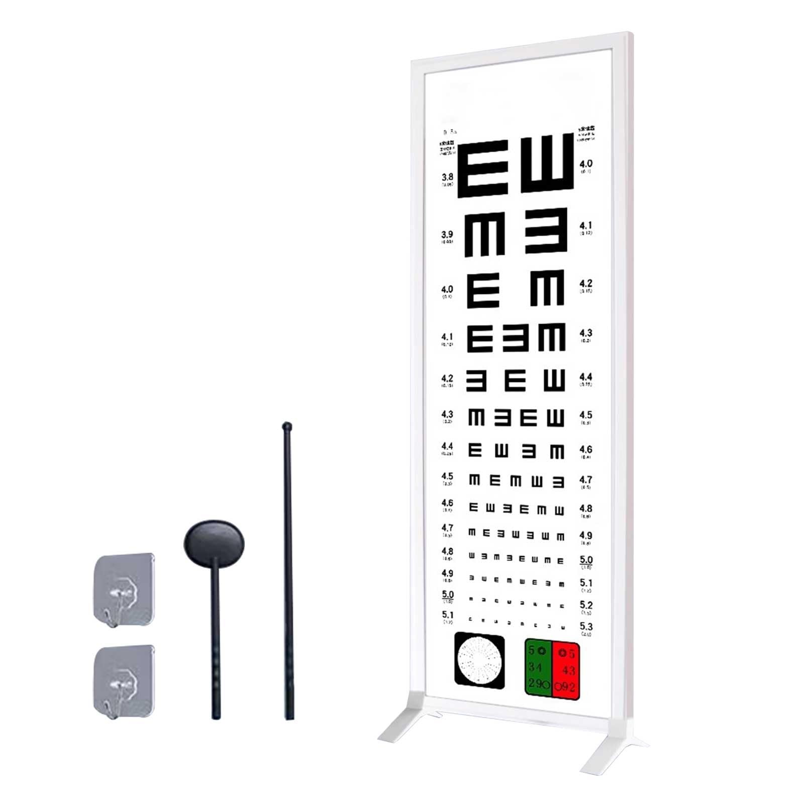 LED-Sehtafeln, Leuchttafeln für Sehuntersuchungen, 300 cm, High Definition, für Optikergeschäfte, Kliniken Und Sehuntersuchungen zu Hause(60cm/24in)