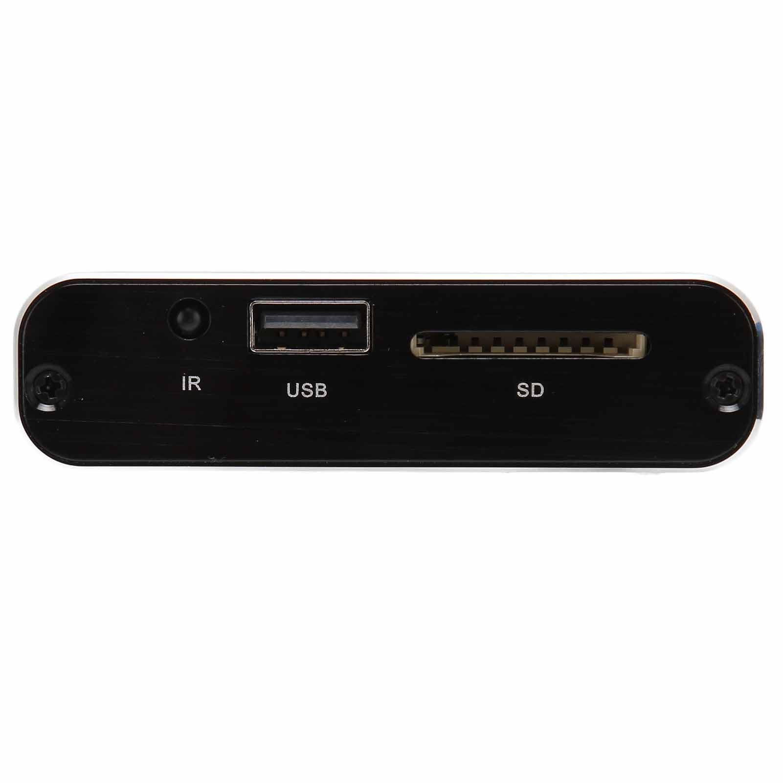Lettore Multimediale 4K con Telecomando, Lettore Multimediale Digitale Ultra HD con Riproduzione Automatica in Loop per Scheda di Memoria Unità USB, 5 GB Spazio Archiviazione Integrato(Unione Europea)