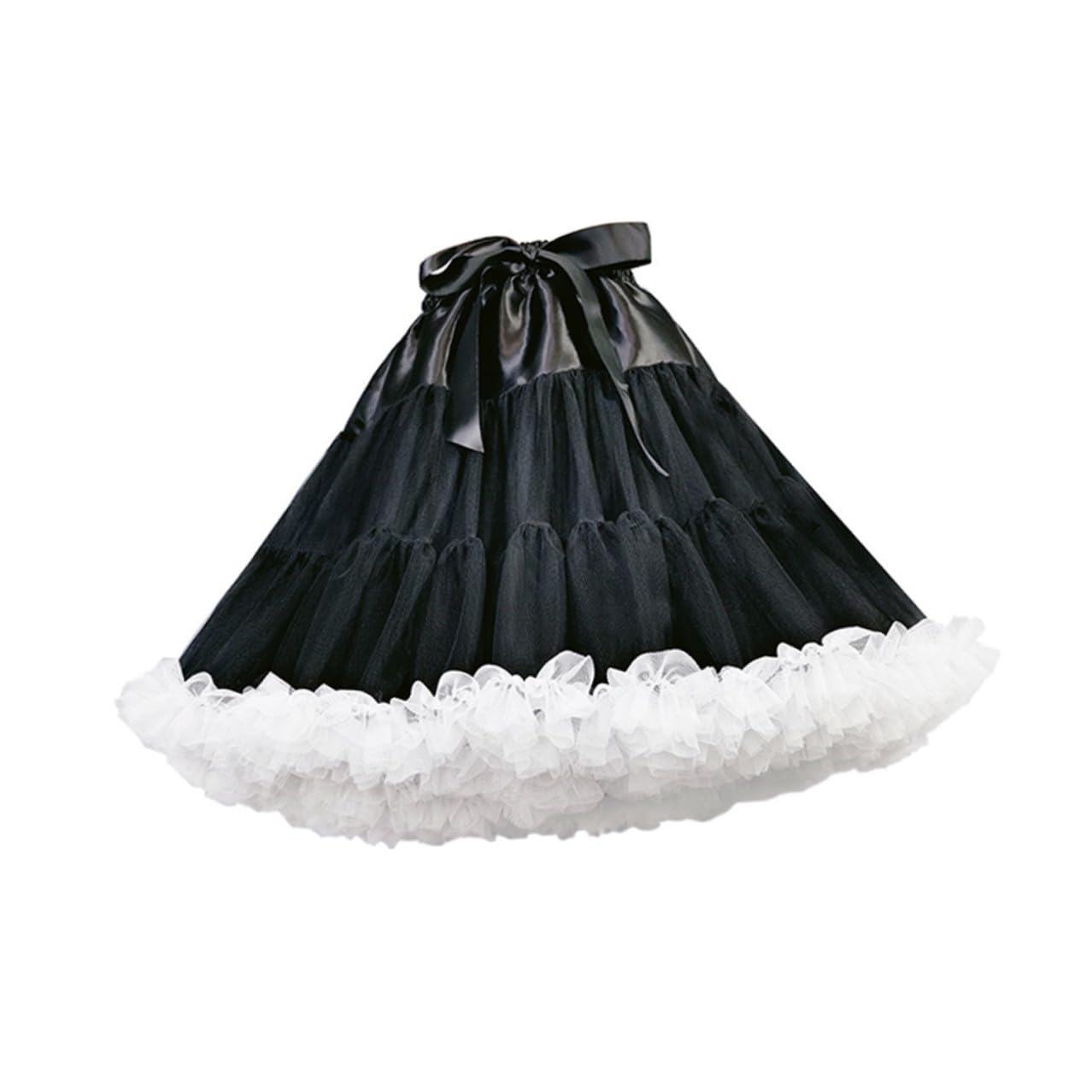 Healeved Lolita Unterrock 1 Stück Gauze Weiß für Damen Fancy | Sweet Style, Knitterarm und Formstabil, Leicht zu Reinigen, Bequemes und Ausziehen