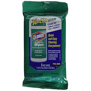 Clorox Disinfecting Wipes, Fresh Scent, to Go Pack!, 9 ct. (6 Pack)