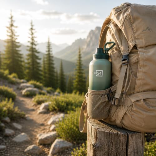 Image of Hydromax 2 Litre Single Wall Stainless Steel Water Bottle - Green | ISI Certified 304 Stainless Steel, BPA Free, Chugger Sipper Cap, Leakproof Lid, Loop Handle, Fridge Frendly