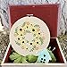Full Range of Embroidery Starter Kit with Pattern, Kissbuty Cross Stitch Kit Including Embroidery Cloth with Plant Pattern, Bamboo Embroidery Hoop, Color Threads and Tools Kit (Embroidery Kit-14)