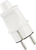 Makel Accessory Grounded Male Plug Cordless White