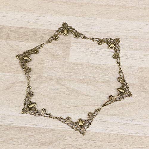 SEWACC Corner Protector 24 Pcs Decorative Box Corners Metal Book Corner Protectors Scrapbook Album Corner Vintage Metal Book Corner ( Antique Bronze )