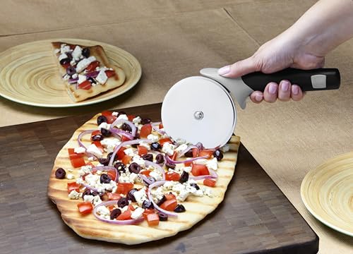 Weber Rueda para Pizza de acero inoxidable con mango negro 5