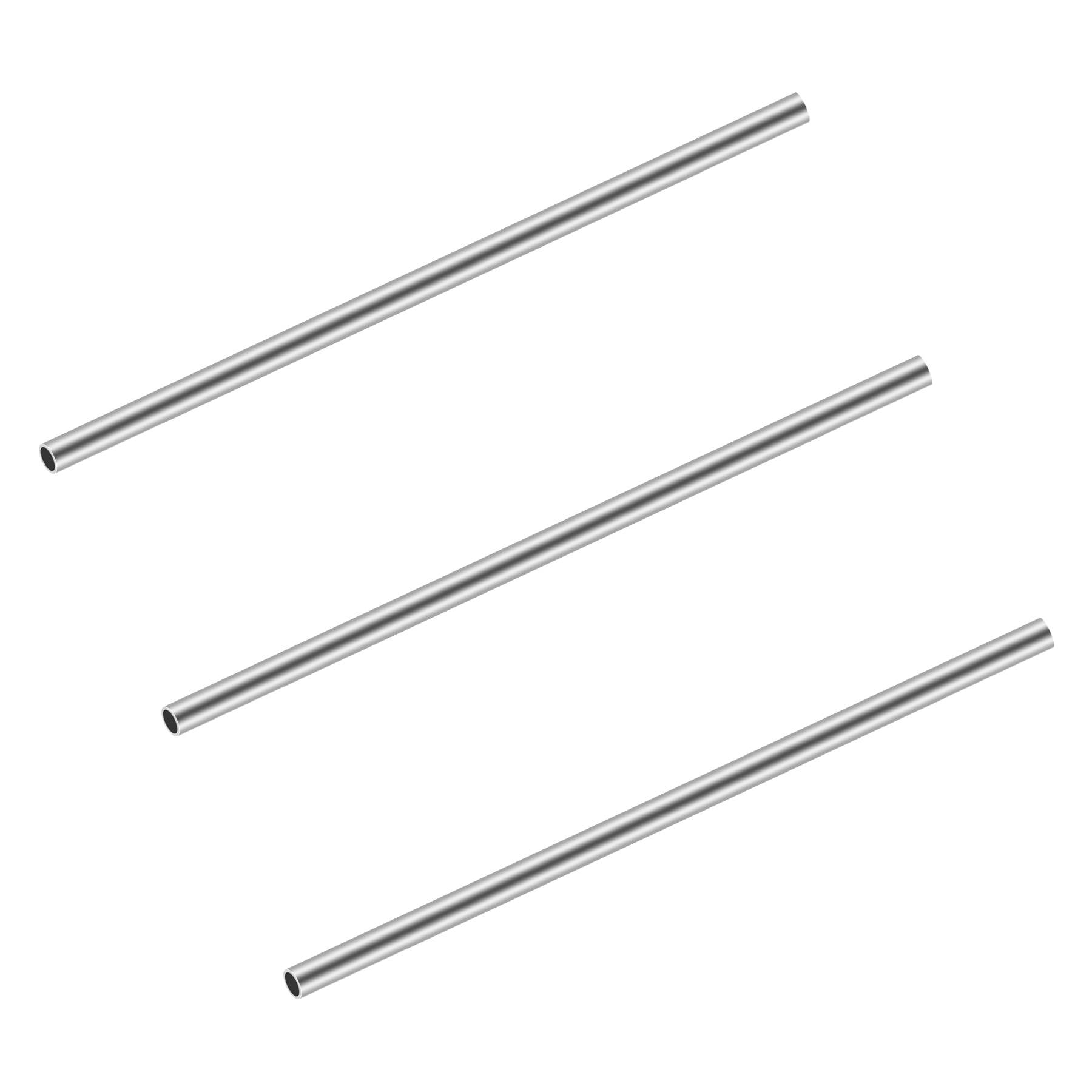 iMeistek 304 Stainless Steel Tubes, 9mm OD X 1mm Wall Thick 250mm Length Seamless Stainless Steel Industrial Straight Round Pipe (3PCS