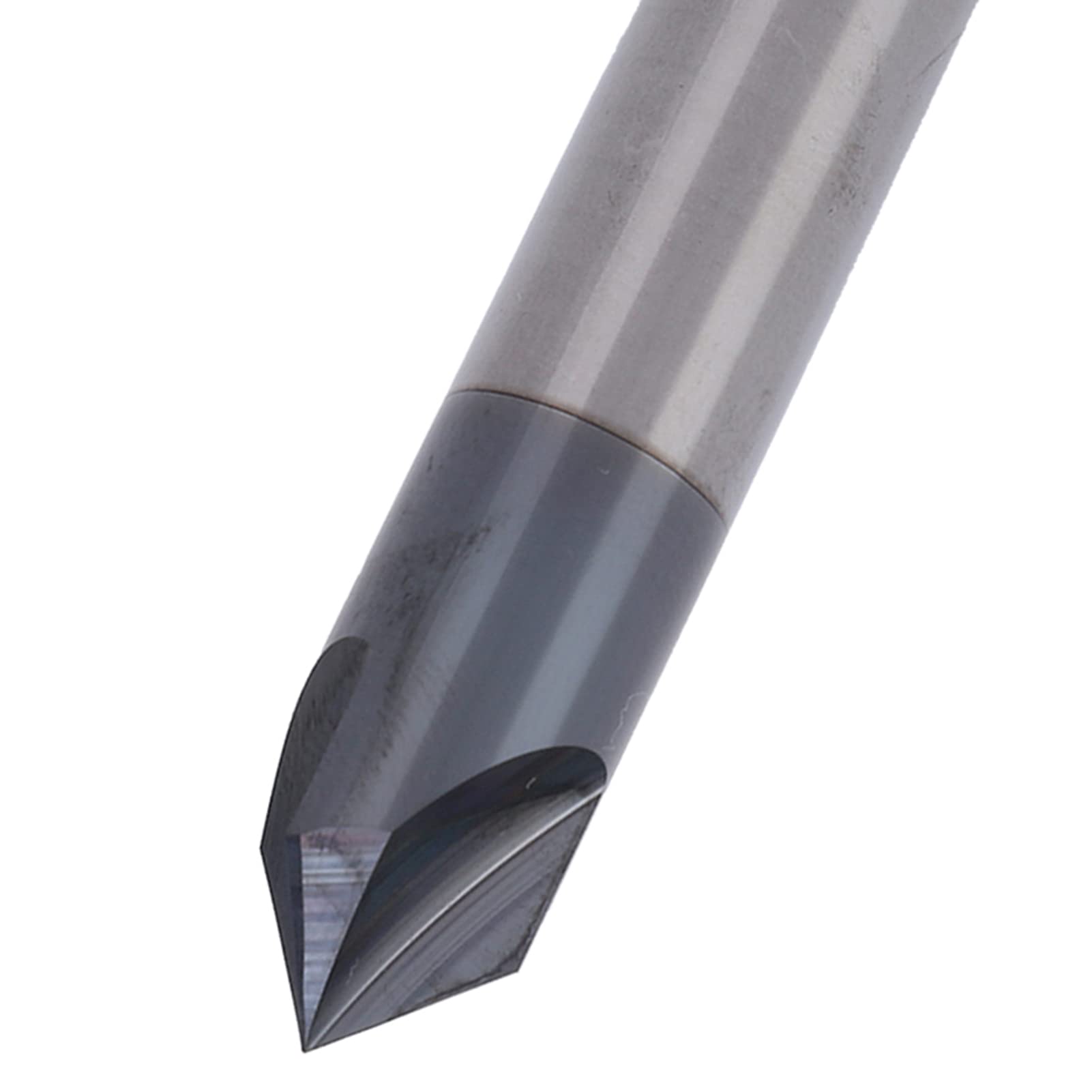 Fresa per Smusso Punta per Fresa in Acciaio Al Tungsteno 3 Taglienti Utensile CNC da 90 Gradi per Smussatura Lucidatura e Incisione di Pezzi in Alluminio e Rame D3 D4 D6 D8 D10 D12 (D8*90°*60L)