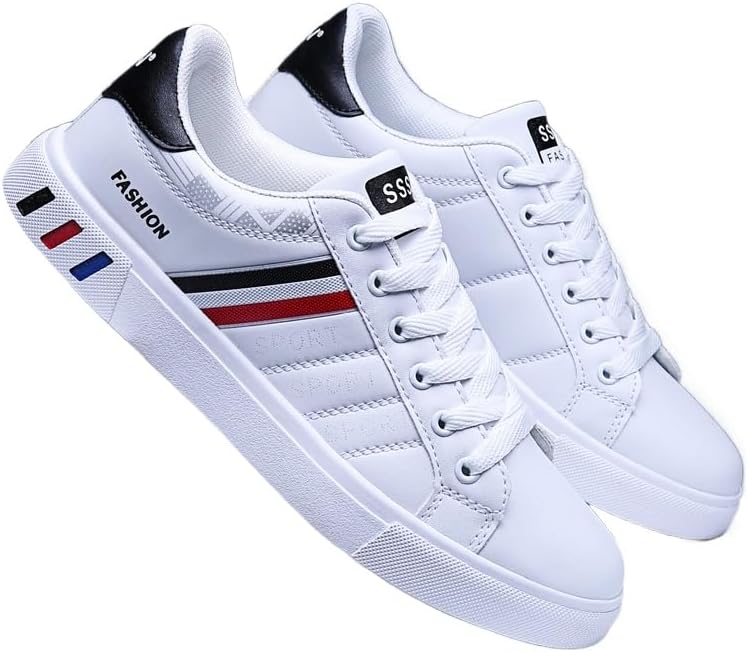 Plus Size Men's Trendy Street Style Low Top Skateboard Shoes, Comfy Non Slip Lace Up Durable Sneakers for Men's Outdoor Activities