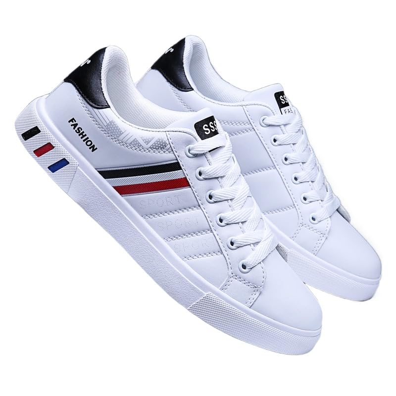 Plus Size Men's Trendy Street Style Low Top Skateboard Shoes, Comfy Non Slip Lace Up Durable Sneakers for Men's Outdoor Activities