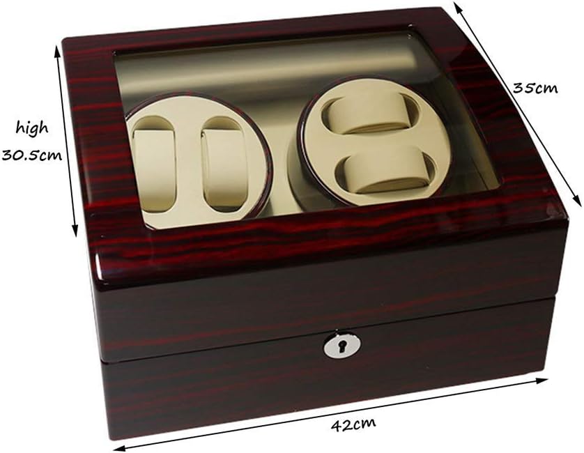 Watch Winders Watch Winder Boxes Rectangle Mute Automatic 4+6 Watch Winder Quiet Motor Turn Table Device Mechanical Watch Storage Display Box Watch Box