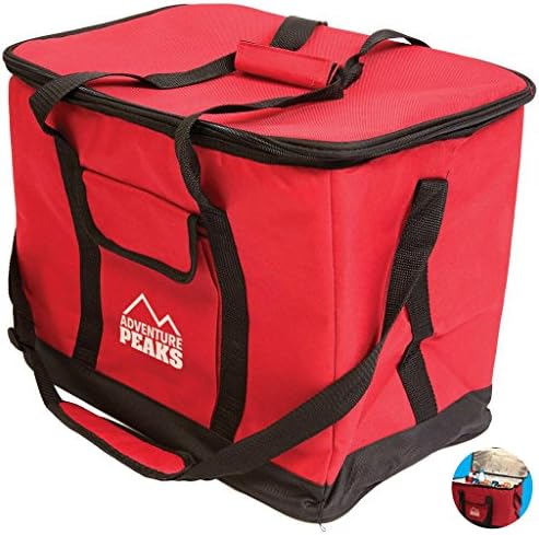 Vivo Technologies Extra Large 30L 60 Can Insulated Hot/Cold Cooler Bag Cool Box Picnic Camping Food Drink Ice Freezer Cool with Carry Handle and Shoulder Strap