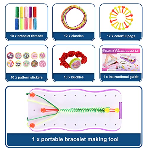 Friendship Bracelets Making Kit For Girls - Diy Arts And Crafts String Maker Tool Toys For 7 8 9 10 11 12 Year Old Girls Birthday Gifts, Handmade Jewelry Making Kit For Travel Activities Supplies #TOP2