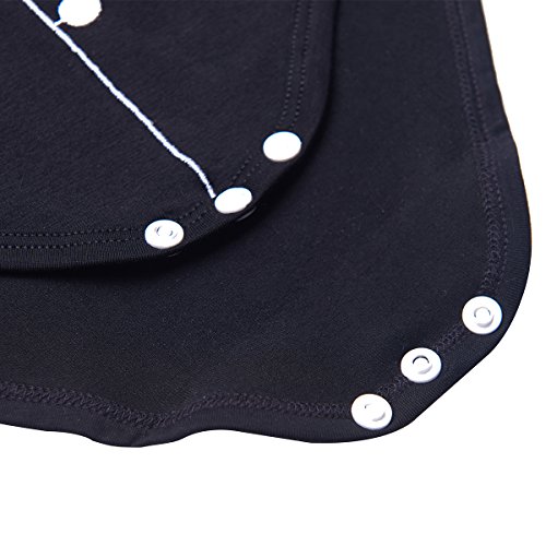 A&J Design Newborn Boys' Gentleman Bodysuit (3-6 Months, Red) #TOP3