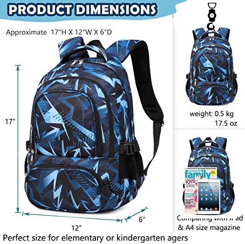 Bluefairy Backpacks For Boys Elementary School Bag Primary Kids Cute Bookbag Lightweight Waterproof Back To School Bags Sturdy Gifts Nylon Polyester Age 5-10 17 Inch #TOP2