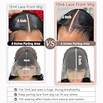 13x6 HD Lace Front Wigs Human Hair 28 Inch Body Wave Lace Front Wigs Human Hair Pre Plucked 200% Density Transparent Lace Frontal Wigs Human Hair Lace Front Wigs Baby Hair Human Hair Wig for Women - Image 5