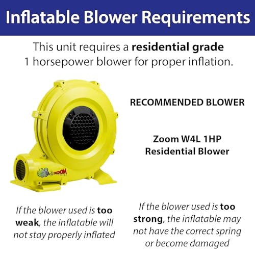 Crossover Building Blocks Inflatable Bounce House, Bouncy Jump Castle for Kids and Toddlers, Outdoor Birthday Party Jumping Bouncer, Commercial-Grade, Without Blower, 13 x 12 x 14.5 Ft - Image 6