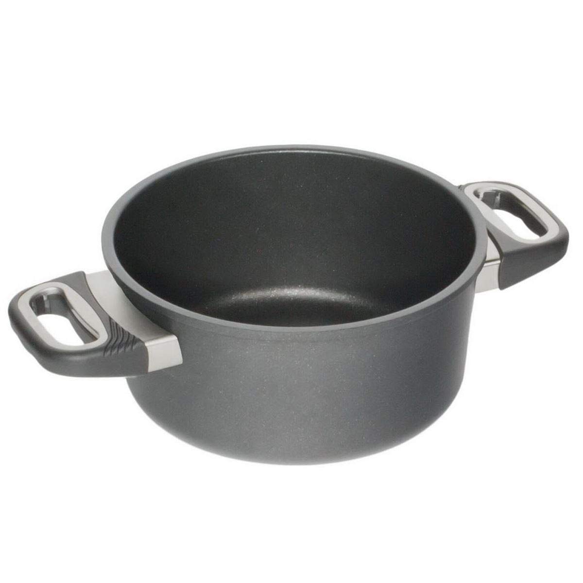 AMZN-1020 Stewing Pot Diameter 20 cm Height 10 cm Cast Aluminium Lotan Non-Stick Coating for Cooking with Non-Stick Properties