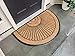 Kempf Half Round Premium Inlaid Sun Ray Coir Doormat, Large Size, Entrance Mat, 24