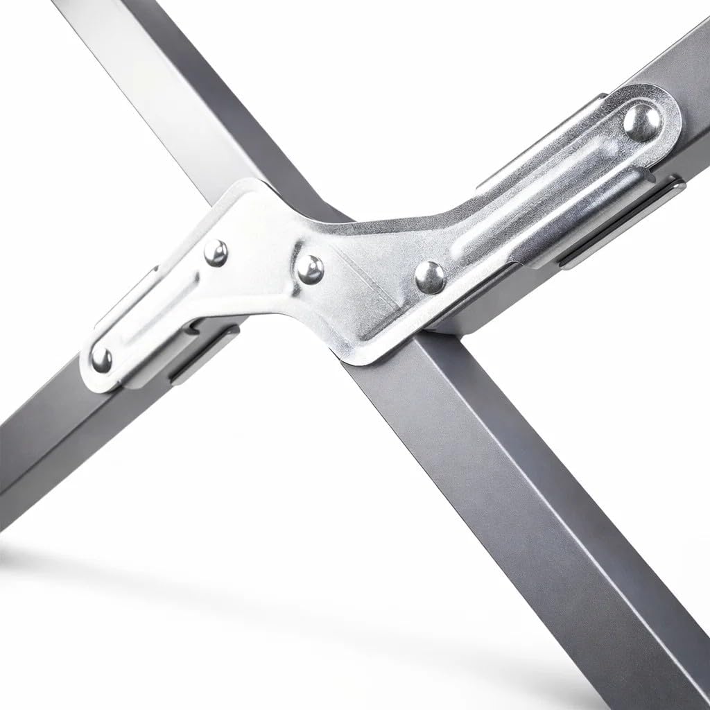 ENCASED Extra Long Camping Cot - 84" x 25" (Blue)