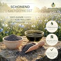 Kräuterland Bio Schwarzkümmelöl kaltgepresst ungefiltert 500ml Glasflasche – Ansicht 4