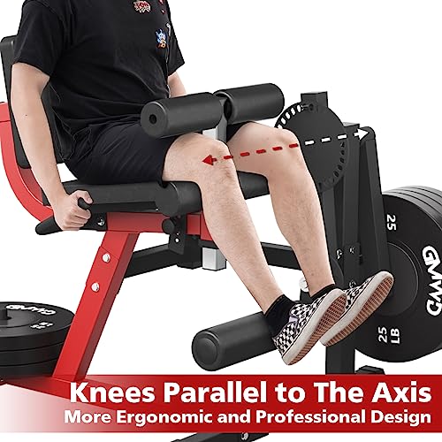Gmwd Leg Extension And Curl Machine, Lower Body Special Leg Machine, Adjustable Leg Exercise Bench With Plate Loaded, Leg Rotary Extension For Thigh, Home Gym Weight Machine #TOP3