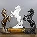 Lependor Standing Horse Resin Statue for Home Decor Animal Ornament Sculpture Horse Art Figurine Decorative - White