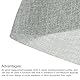 QUARKZMAN Graues Lautsprecher-Mesh-Grilltuch (kein Webstoff) Stereo-Box-Stoff Staubschutztuch 95cm x 150cm 37 Zoll x 59 Zoll